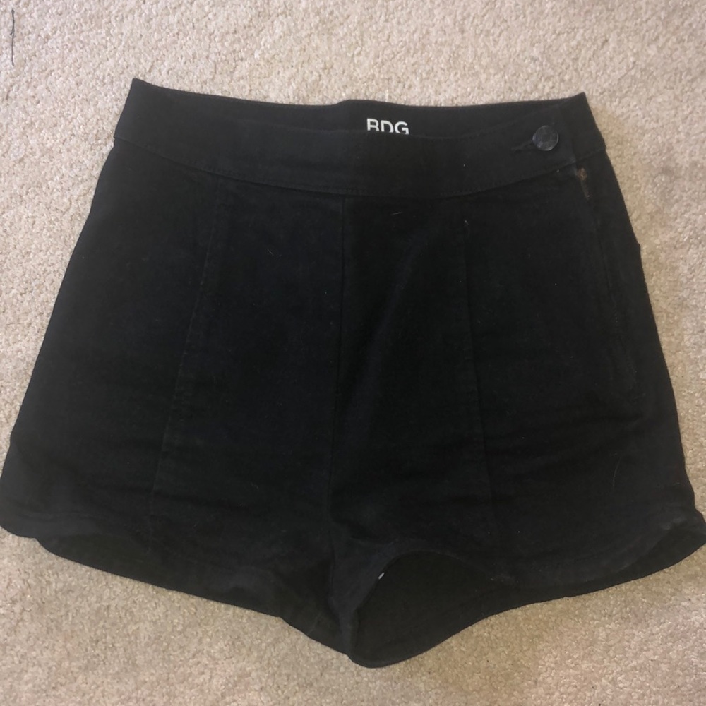 High waisted BDG black shorts